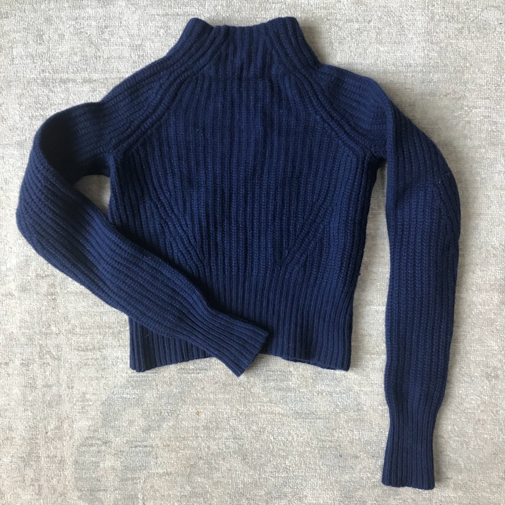 Acne Studios crop high neck wool sweater